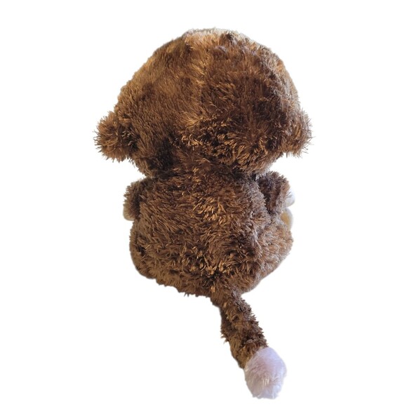 TY BEANIE BOOS 2012 Coconut the Monkey Purple Eyes Soft Plush Stuffed Animal 6" - Picture 2 of 7